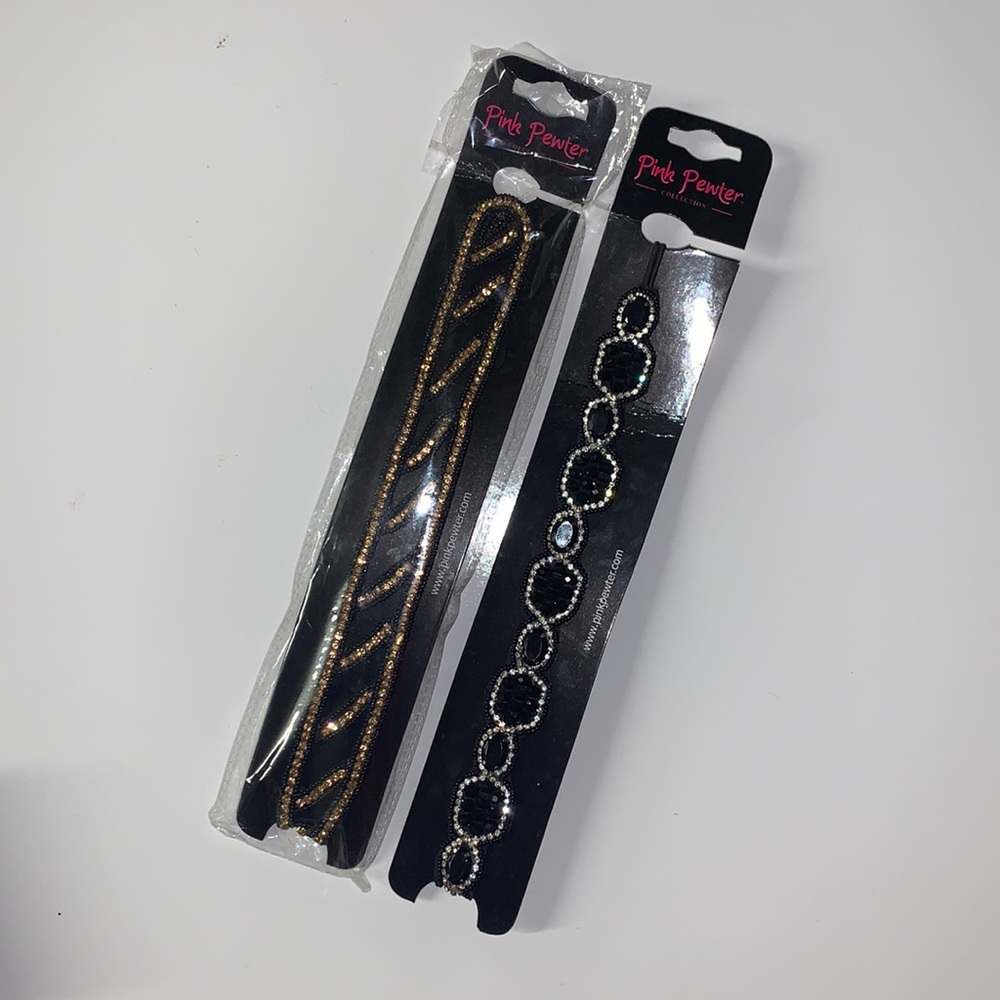 Pink Pewter Headbands